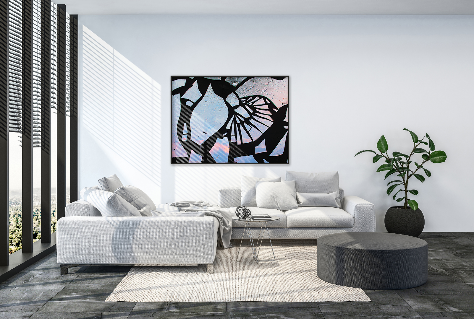 A Prism in Black original abstract contextualised office art modern decor photo print by Blair Montague Drake